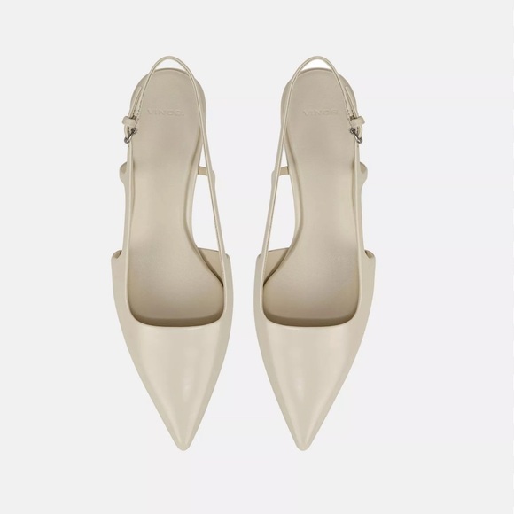 Vince Beige Pointed Slingback Heels - Picture 1 of 5